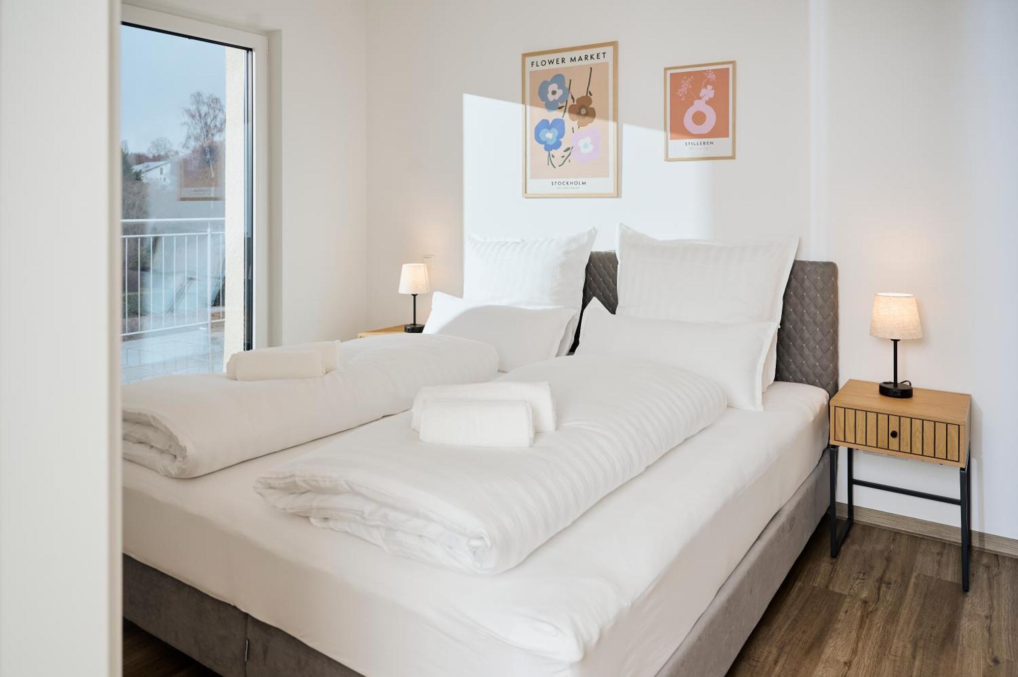 Moderne Apartments Mit Highspeed-Wlan Und Gratis-Tiefgarage Ihr Perfekter Rueckzugsort Nahe Dem Zentrum Und Der Therme I Barrierearm Bad Kissingen Exterior foto