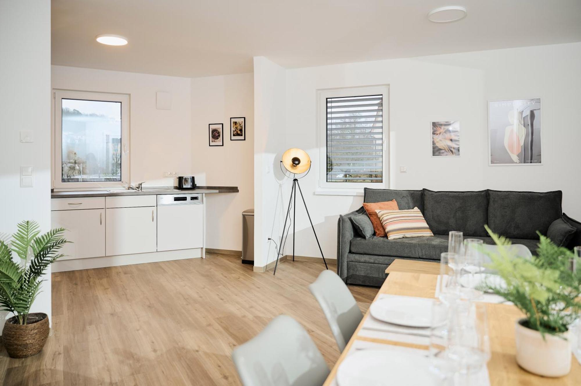 Moderne Apartments Mit Highspeed-Wlan Und Gratis-Tiefgarage Ihr Perfekter Rueckzugsort Nahe Dem Zentrum Und Der Therme I Barrierearm Bad Kissingen Exterior foto